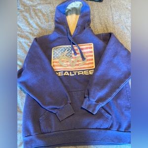 Real‎ tree by Buckhorn River Flag stitched logo Hoodie, Navy size XL
